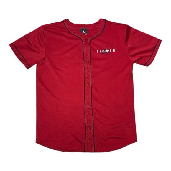 Jordan junior 12/13Year Red Short Sleeve Jersey - Picture 1 of 10